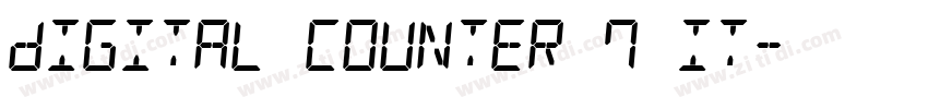 Digital Counter 7 It字体转换